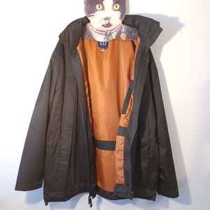 GAP Black & Copper Winter Coat With Hood